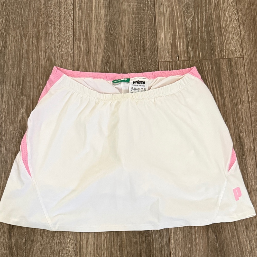 NWOT Prince White and Pink Tennis Skirt